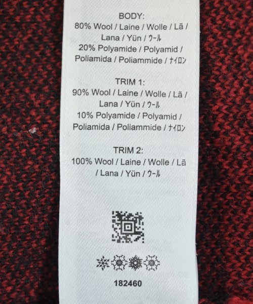 CHARLES JEFFREY LOVERBOY（チャールズジェフリーラバーボーイ）カーディガン 赤 サイズ:M メンズ/2200616172025