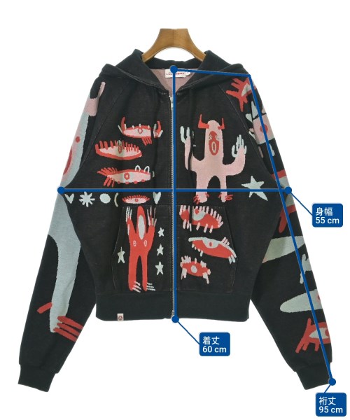 CHARLES JEFFREY LOVERBOY（チャールズジェフリーラバーボーイ）パーカー 黒 サイズ:S レディース/2200679897026