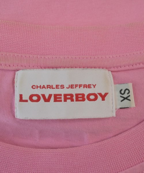 CHARLES JEFFREY LOVERBOY（チャールズジェフリーラバーボーイ）Tシャツ・カットソー ピンク サイズ:XS メンズ/2200659864017