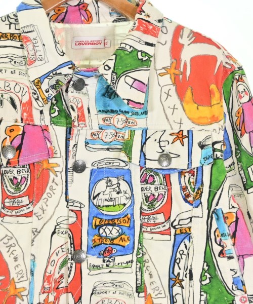 CHARLES JEFFREY LOVERBOY（チャールズジェフリーラバーボーイ）デニムジャケット 白 サイズ:XL メンズ/2200704414037