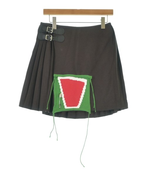 CHARLES JEFFREY LOVERBOY(チャールズジェフリーラバーボーイ)ミニスカート 茶 サイズ:M/2200668027014