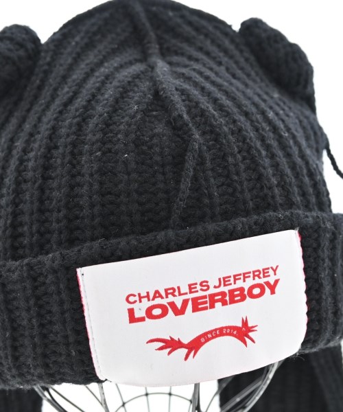 CHARLES JEFFREY LOVERBOY（チャールズジェフリーラバーボーイ）ニットキャップ・ビーニー 黒 サイズ:- メンズ/2200732968014