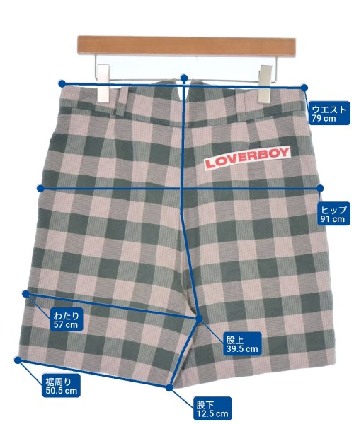 CHARLES JEFFREY LOVERBOY（チャールズジェフリーラバーボーイ）ショートパンツ ピンク サイズ:30(M位) メンズ/2200685521052