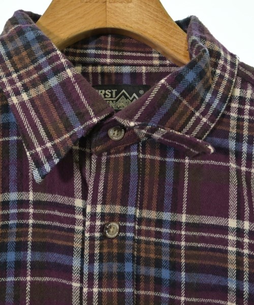 FIRST DOWN（ファーストダウン）カジュアルシャツ 紫 サイズ:LL メンズ/2200654932018