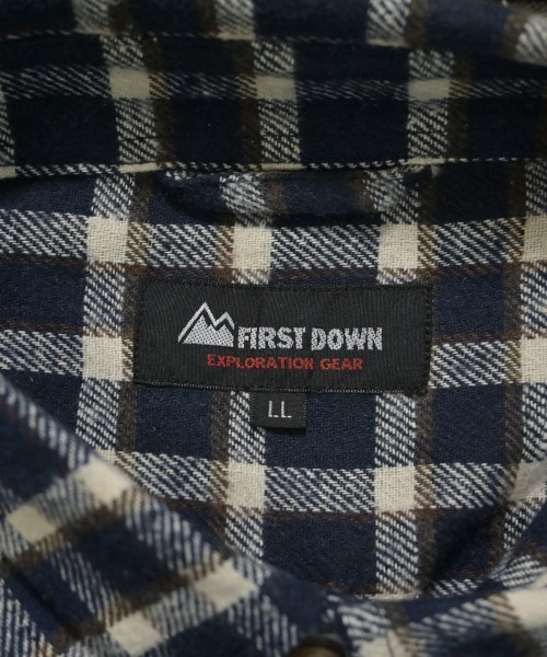 FIRST DOWN（ファーストダウン）カジュアルシャツ 紺 サイズ:LL メンズ/2200654932025