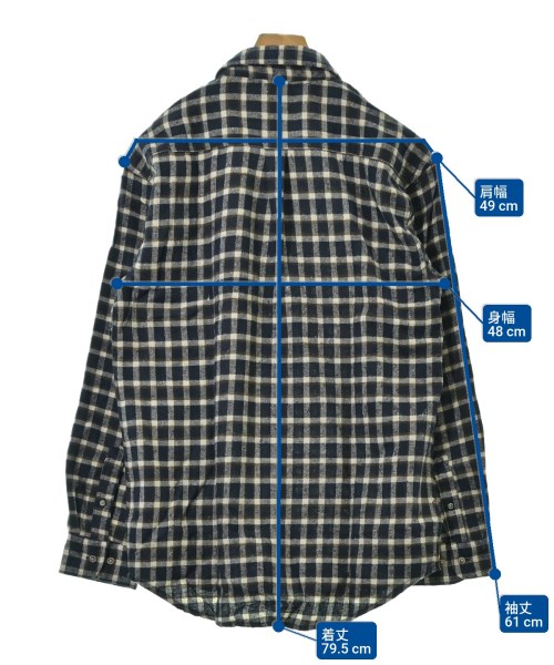 FIRST DOWN（ファーストダウン）カジュアルシャツ 紺 サイズ:LL メンズ/2200654932025