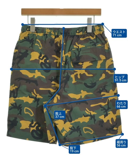 FIRST DOWN（ファーストダウン）ショートパンツ 緑 サイズ:M メンズ/2200642200112