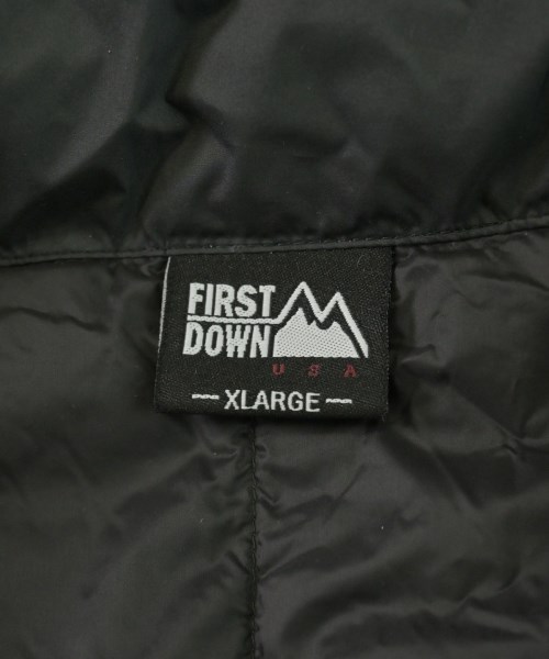 FIRST DOWN（ファーストダウン）ダウンジャケット/ダウンベスト 黒 サイズ:XL メンズ/2200732095017