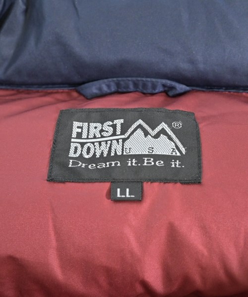 FIRST DOWN（ファーストダウン）ダウンジャケット/ダウンベスト 紺 サイズ:LL メンズ/2200688627140