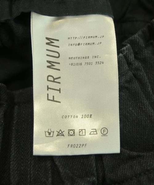 FIRMUM（フィルマム）デニムパンツ 黒 サイズ:XS レディース/2200588336760