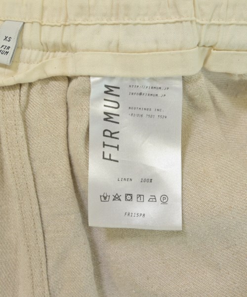 FIRMUM（フィルマム）クロップドパンツ ベージュ サイズ:XS メンズ/2200700775064