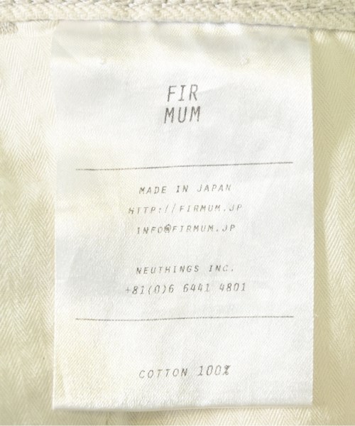 FIRMUM（フィルマム）デニムパンツ 白 サイズ:XS レディース/2200703529015