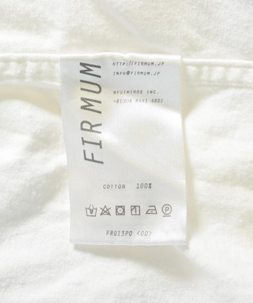 FIRMUM（フィルマム）Tシャツ・カットソー 白 サイズ:XS レディース/2200703529039