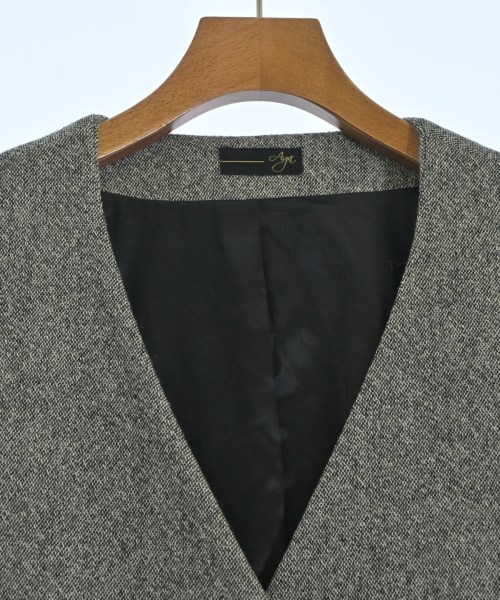 Aga（アーガ）ノーカラージャケット グレー サイズ:9(M位) レディース/2200661280072