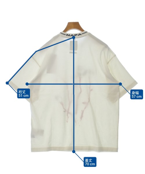 NAPA by Martine Rose（ナパバイマーティンローズ）Tシャツ・カットソー 白 サイズ:M メンズ/2200638098051