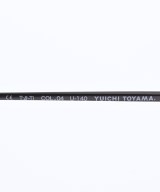 YUICHI TOYAMA（ユウイチトヤマ）メガネ 茶 サイズ:- メンズ/2200723818120