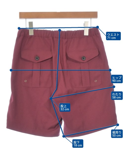 COLONY CLOTHING（コロニークロージング）ショートパンツ 赤 サイズ:M メンズ/2200667411043
