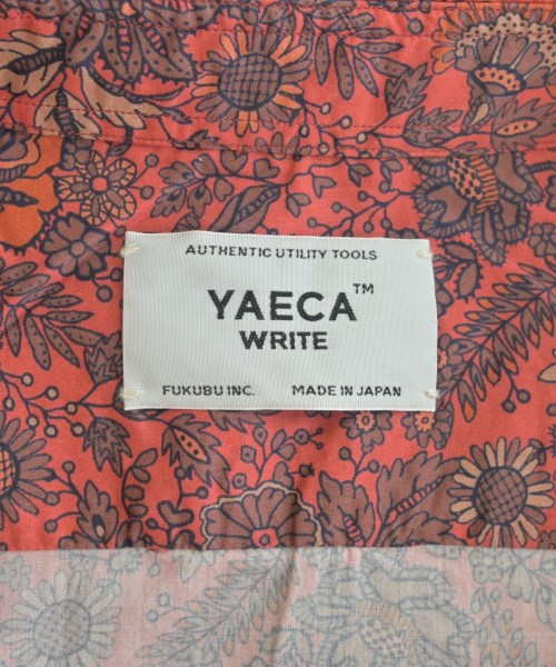 YAECA WRITE（ヤエカライト）カジュアルシャツ 赤 サイズ:M メンズ/2200693551225