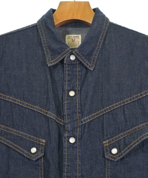 TCB jeans（ティーシービージーンズ）カジュアルシャツ 紺 サイズ:44(S位) メンズ/2200603416033