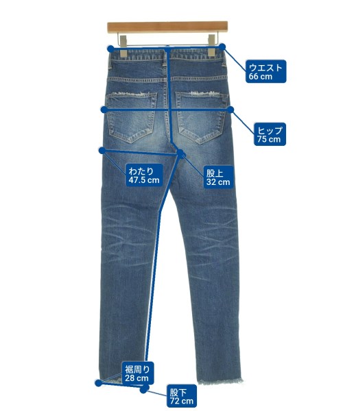HERFEE（ハーフィー）デニムパンツ 青 サイズ:-(S位) レディース/2200634314094