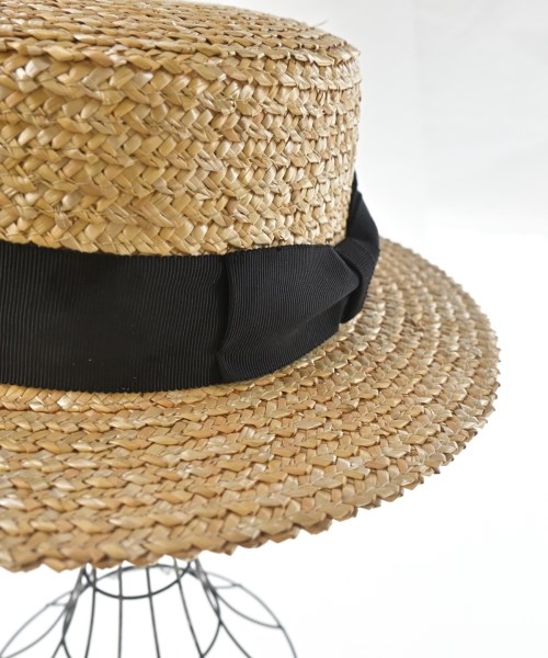 田中帽子店（タナカハット）ストローハット ベージュ サイズ:59 メンズ/2200624282051