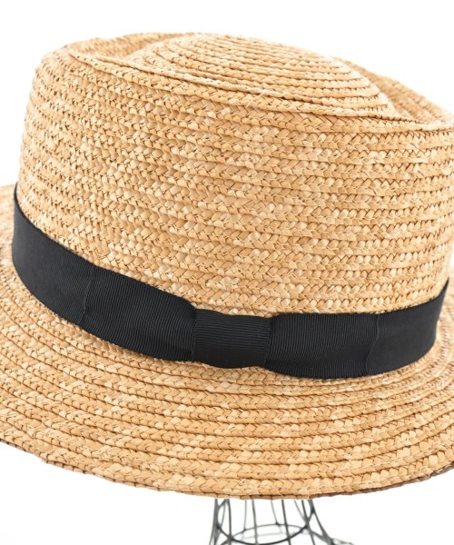田中帽子店（タナカハット）ストローハット ベージュ サイズ:57.5cm レディース/2200609951118