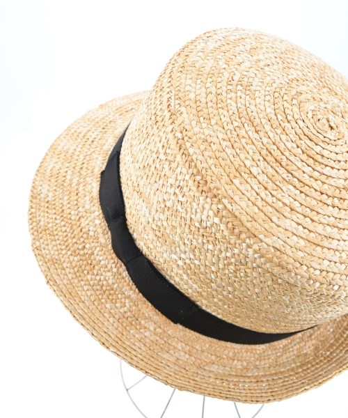 田中帽子店（タナカハット）ストローハット ベージュ サイズ:57.5cm レディース/2200670365050