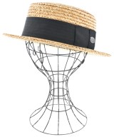 田中帽子店（タナカハット）ストローハット ベージュ サイズ:57.5cm レディース/2200646616070