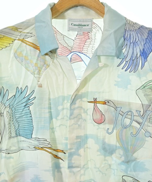 CASABLANCA（カサブランカ）カジュアルシャツ 白 サイズ:L メンズ/2200637675031