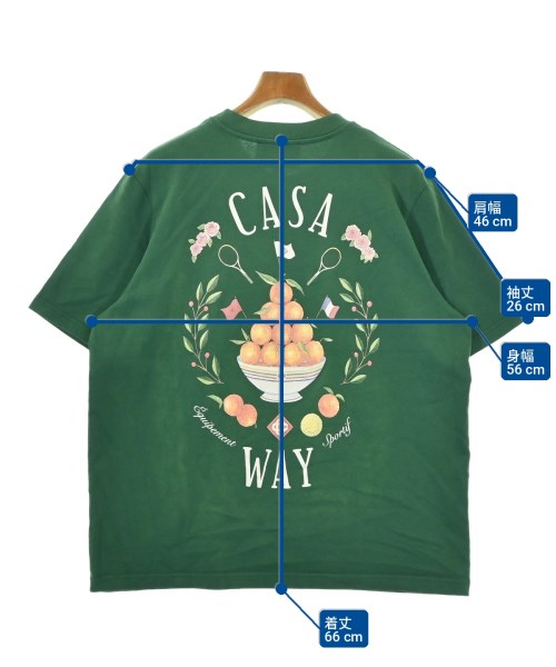 CASABLANCA（カサブランカ）Tシャツ・カットソー 緑 サイズ:XXL メンズ