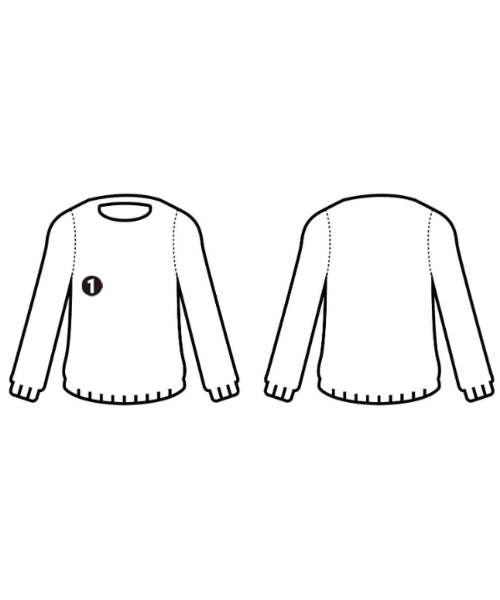 WHITELAND（ホワイトランド）ニット・セーター 青 サイズ:M メンズ/2200626704094