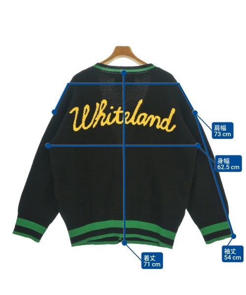 WHITELAND（ホワイトランド）カーディガン 黒 サイズ:F メンズ/2200617650027