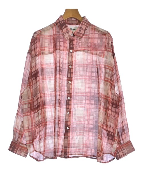 WHITELAND(ホワイトランド)カジュアルシャツ 赤 サイズ:F/2200672861437