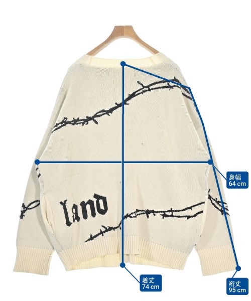 WHITELAND（ホワイトランド）カーディガン 白 サイズ:F メンズ/2200662474029