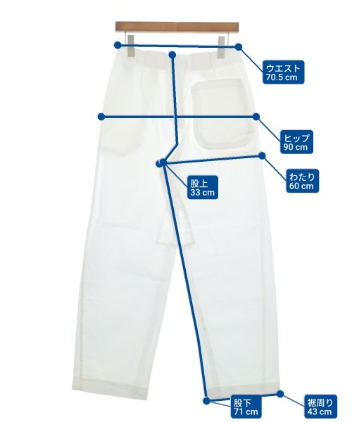 WALES BONNER（ウェールズボナー）チノパン 白 サイズ:44(S位) メンズ/2200637083058