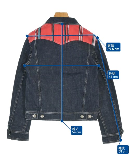 WALES BONNER（ウェールズボナー）デニムジャケット 紺 サイズ:38(S位) レディース/2200644743181