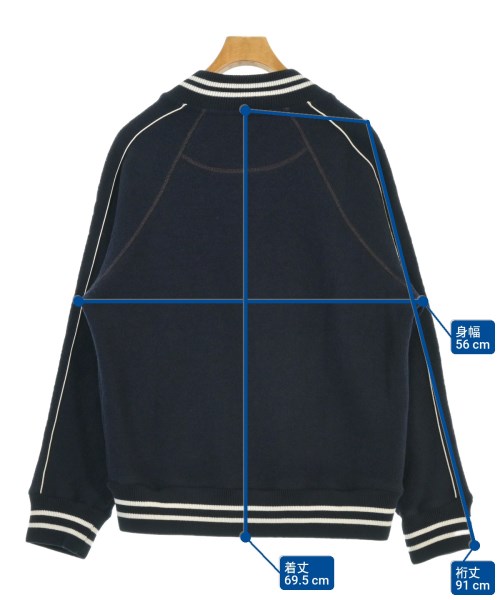 WALES BONNER（ウェールズボナー）スタジャン 紺 サイズ:S メンズ/2200676804041