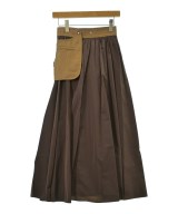 EARIH（アーリ）ロング・マキシ丈スカート 茶 サイズ:36(S位) レディース/2200644585903