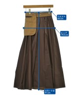 EARIH（アーリ）ロング・マキシ丈スカート 茶 サイズ:36(S位) レディース/2200644585903