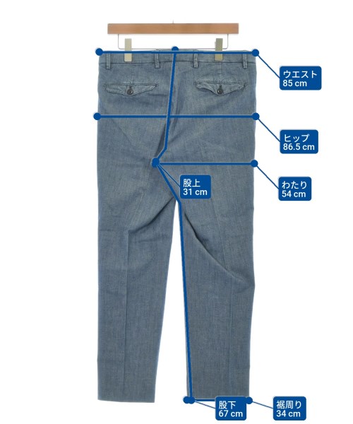 BRIGLIA 1949（ブリリア１９４９）スラックス 青 サイズ:48(L位) メンズ/2200621206012