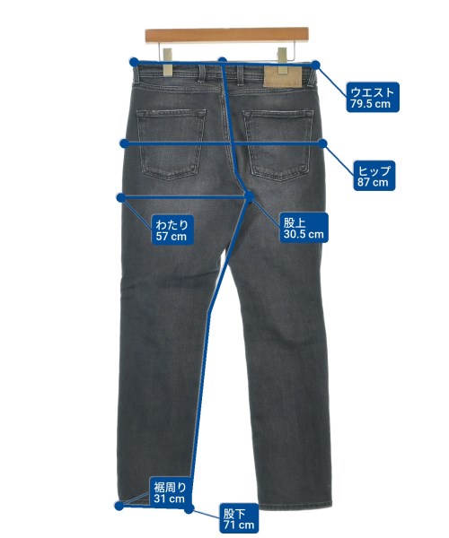 BRIGLIA 1949（ブリリア１９４９）デニムパンツ 黒 サイズ:48(L位) メンズ/2200645354010