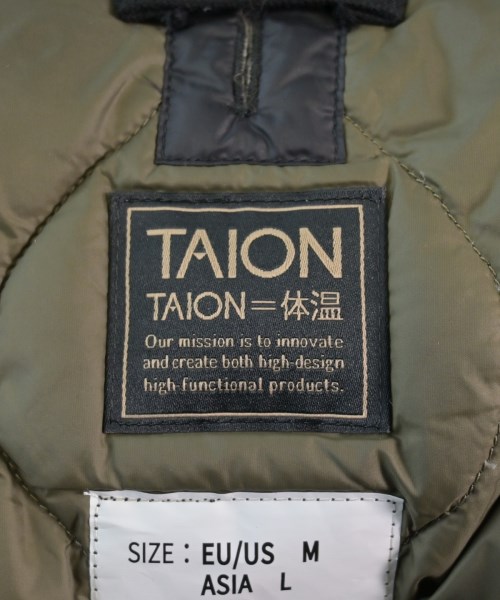 TAION（タイオン）ダウンジャケット/ダウンベスト 黒 サイズ:L メンズ/2200637069014