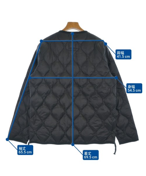 TAION（タイオン）ダウンジャケット/ダウンベスト 黒 サイズ:L メンズ/2200637069014