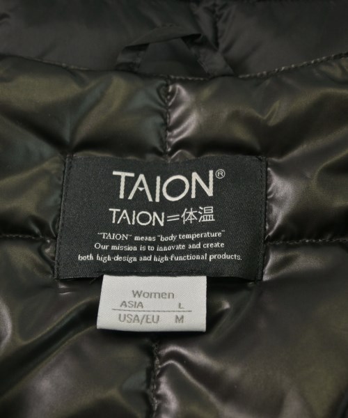 TAION（タイオン）ダウンジャケット/ダウンベスト 黒 サイズ:L レディース/2200638901023