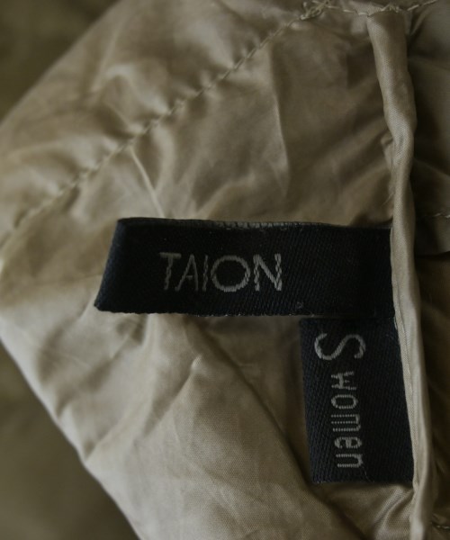 TAION（タイオン）ダウンジャケット/ダウンベスト カーキ サイズ:S レディース/2200626630034