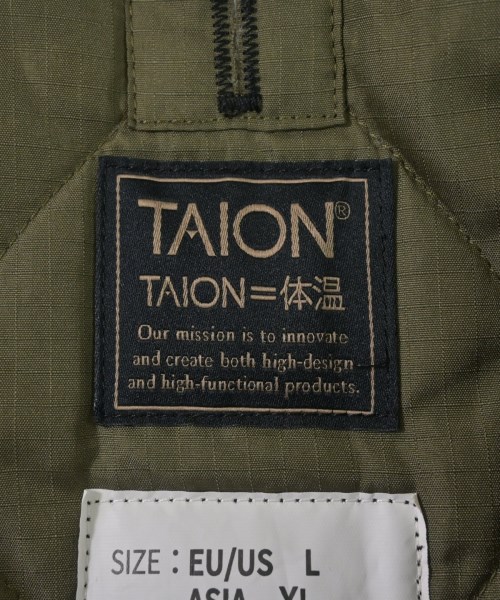 TAION（タイオン）ダウンジャケット/ダウンベスト 黒 サイズ:XL メンズ/2200640551018