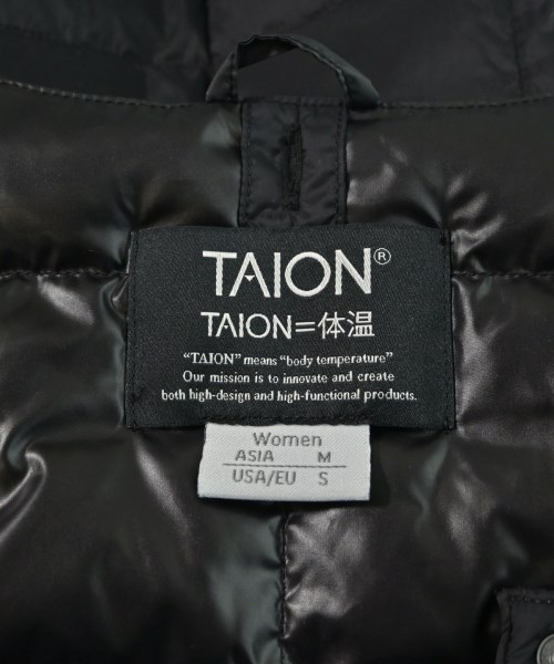 TAION（タイオン）ダウンジャケット/ダウンベスト 黒 サイズ:M レディース/2200629849037