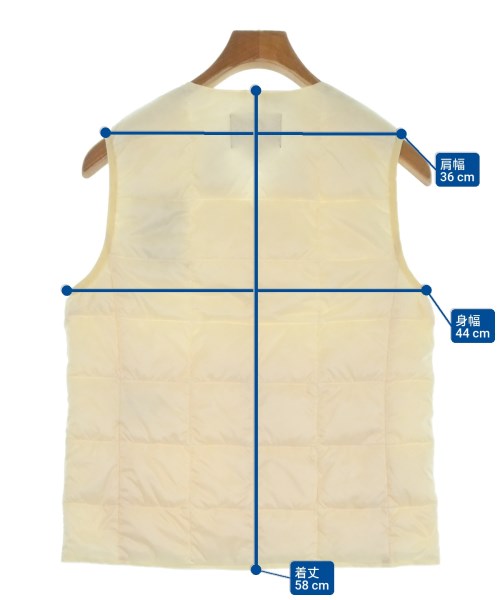 TAION（タイオン）ダウンジャケット/ダウンベスト 白 サイズ:L レディース/2200619625139