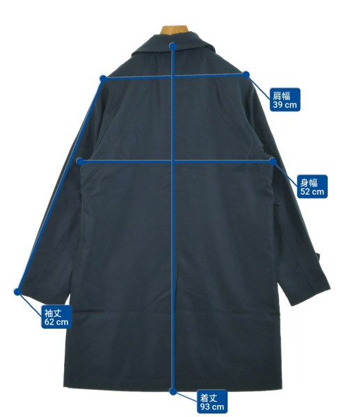 TAION（タイオン）ステンカラーコート 紺 サイズ:S メンズ/2200611385017