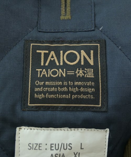 TAION（タイオン）ダウンジャケット/ダウンベスト カーキ サイズ:XL レディース/2200672873027